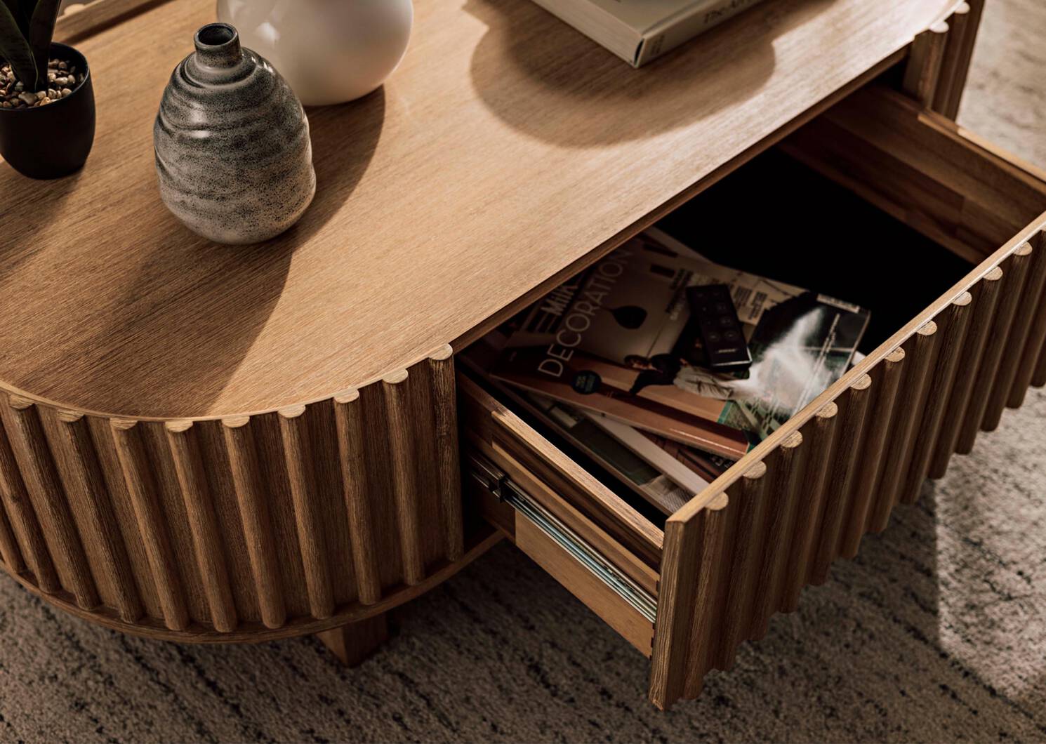 Alfie Coffee Table -Chastain Flax