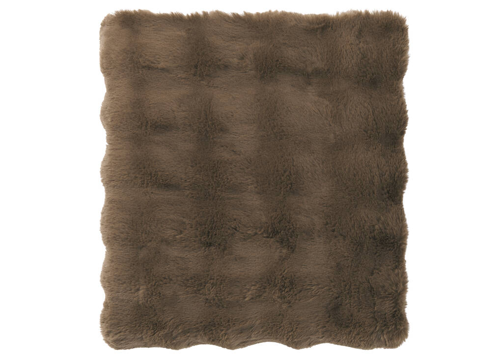 Zoey Faux Fur Throw Mushroom