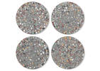Ens. de sous-verres terrazzo Pisa gris