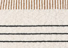 Tiva Cotton Striped Throw Nat/Blk/Carame