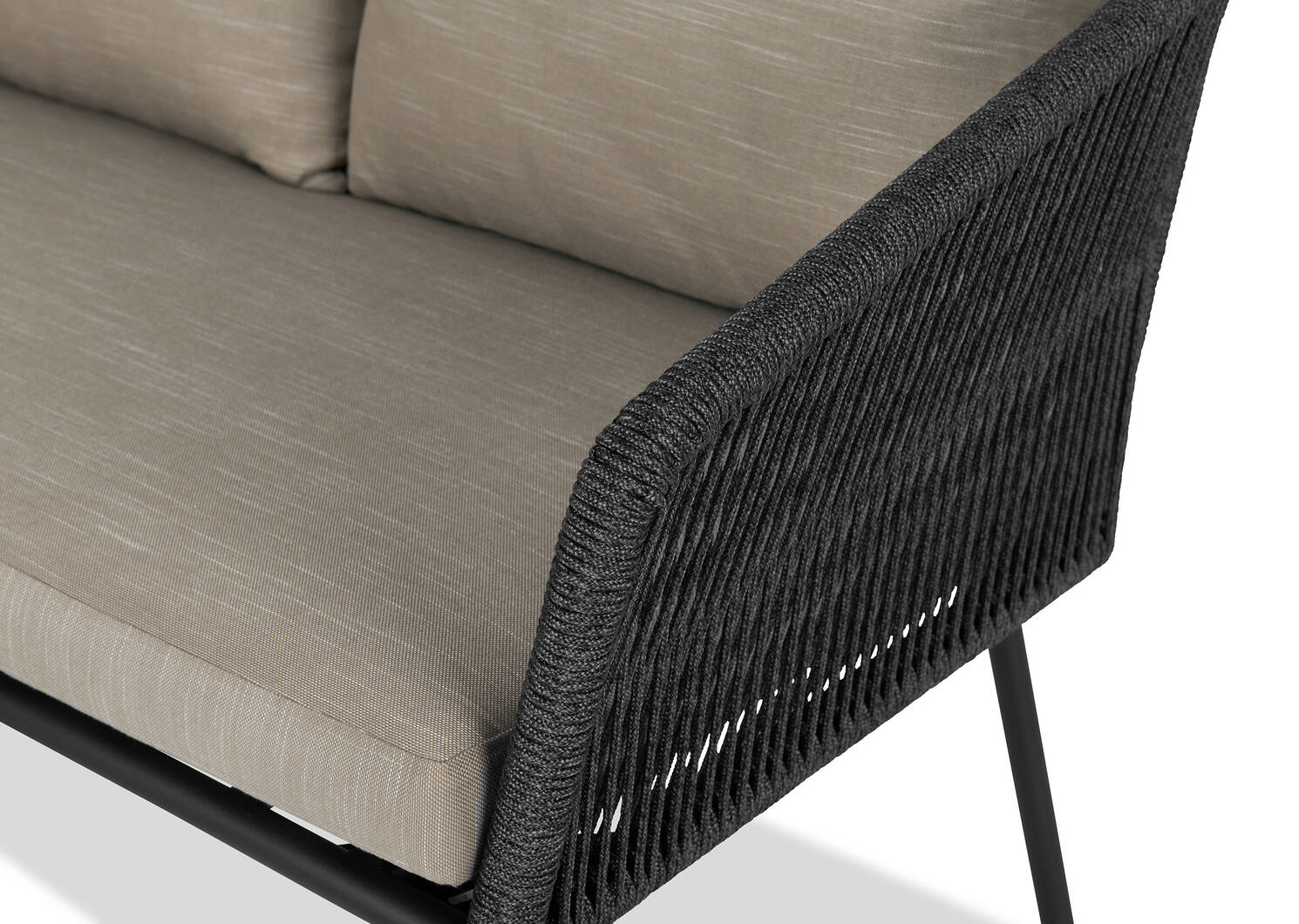 Elora Outdoor Sofa Ottoman Set -Lt Grey
