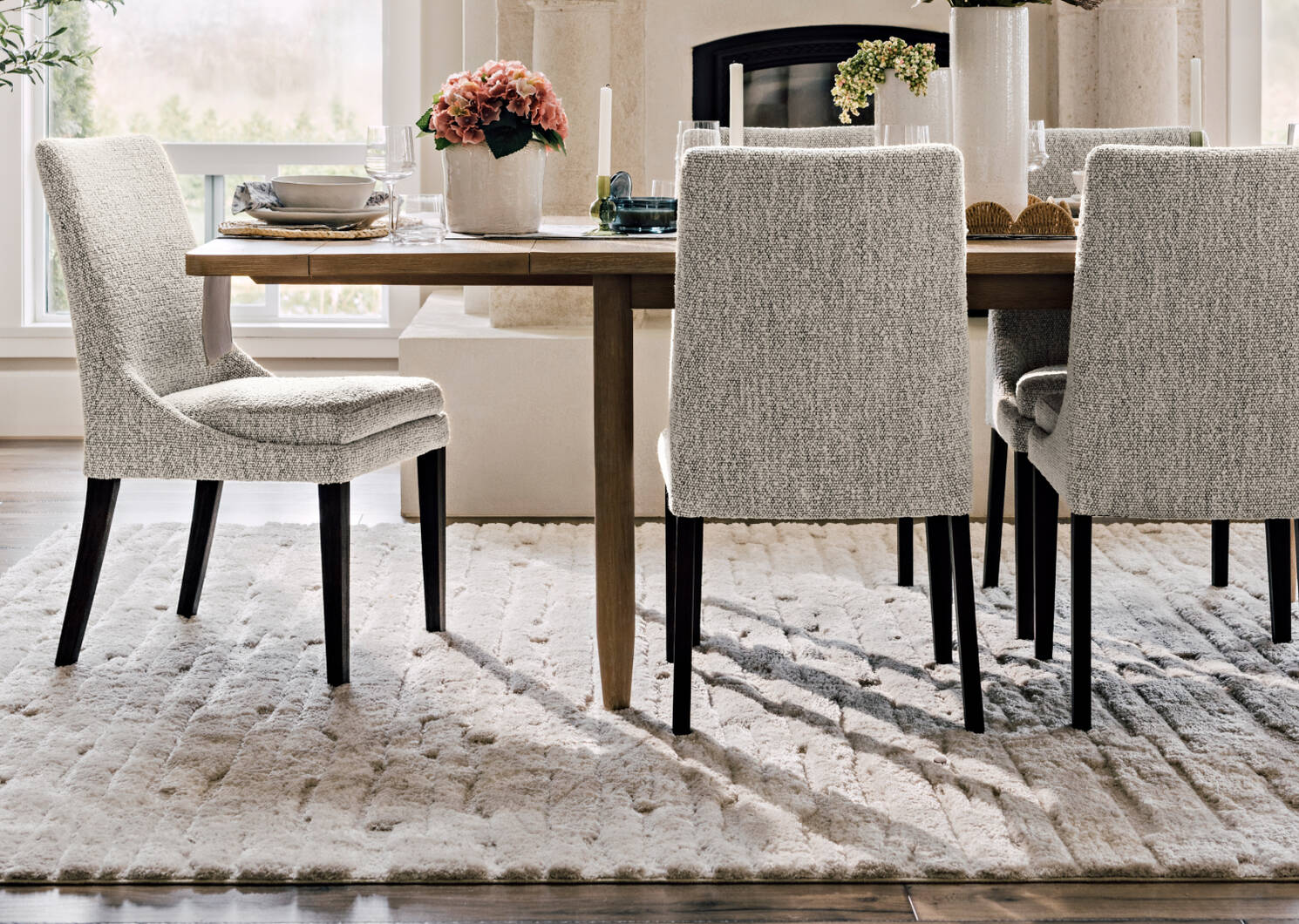 Finley Rug 94x120 Ivory