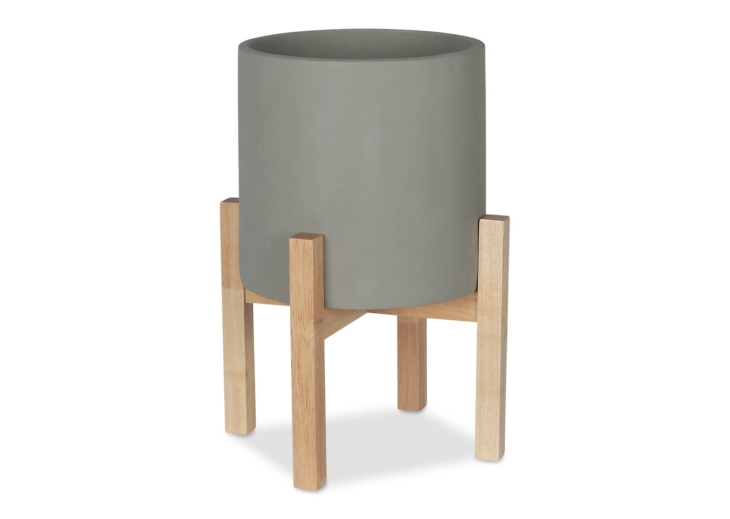 Cache-pots sur pieds Adah -gris