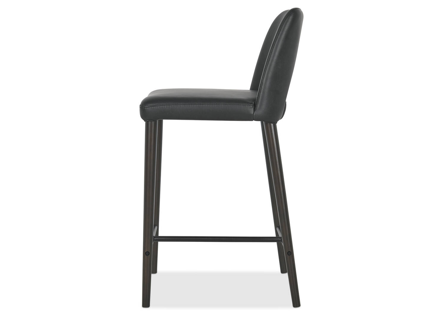 Tabouret en cuir Yvette -Olson ardoise