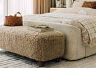 Burrell Faux Leather Tray Large Sand