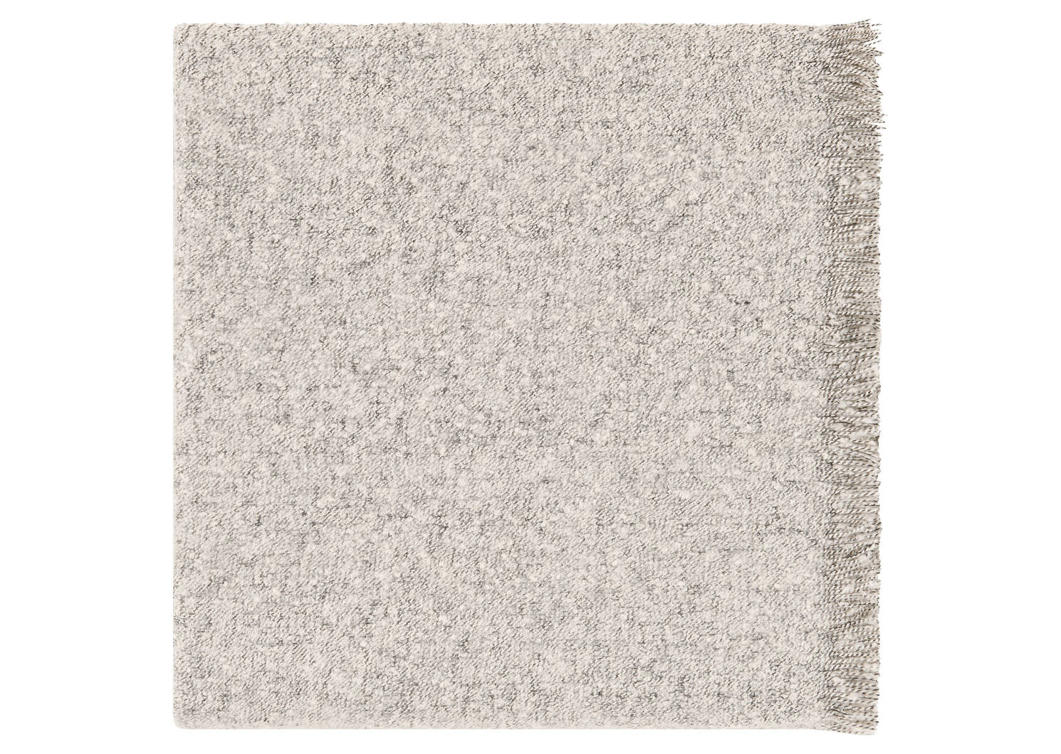 Jeté en boucle Matis gris pâle