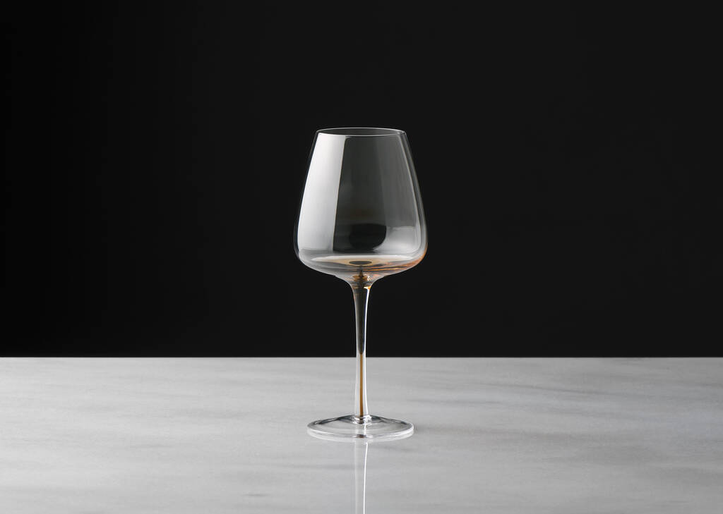 Maris Wine Glass Clear/Amber