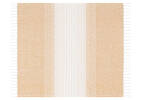 Arcus Striped Throw Flaxen/Ivory