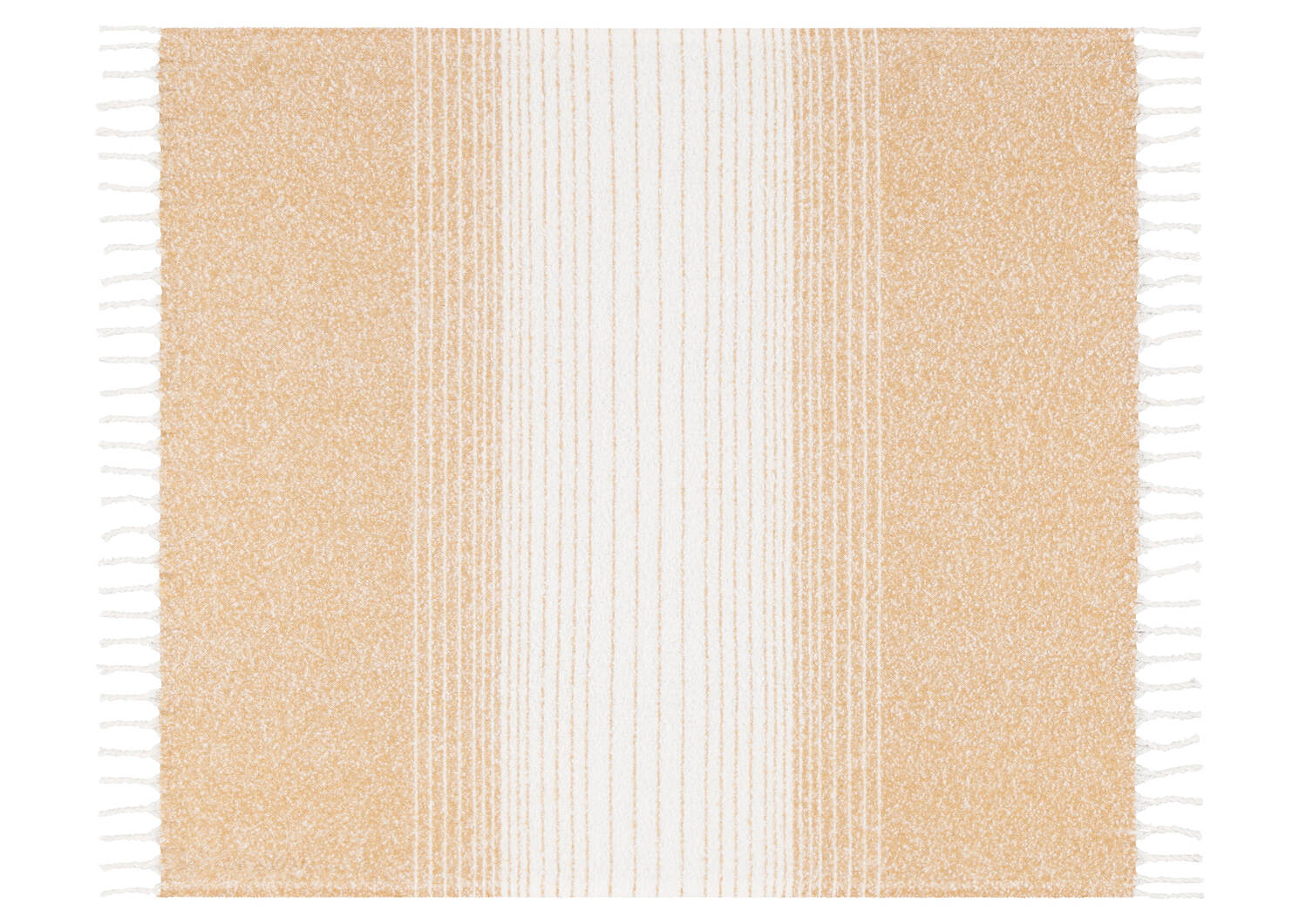 Arcus Striped Throw Flaxen/Ivory