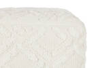 Pouf en coton Lambeth ivoire