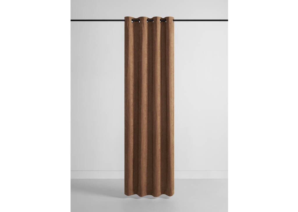 Bailey Curtain 96 Caramel/Nickel Grom