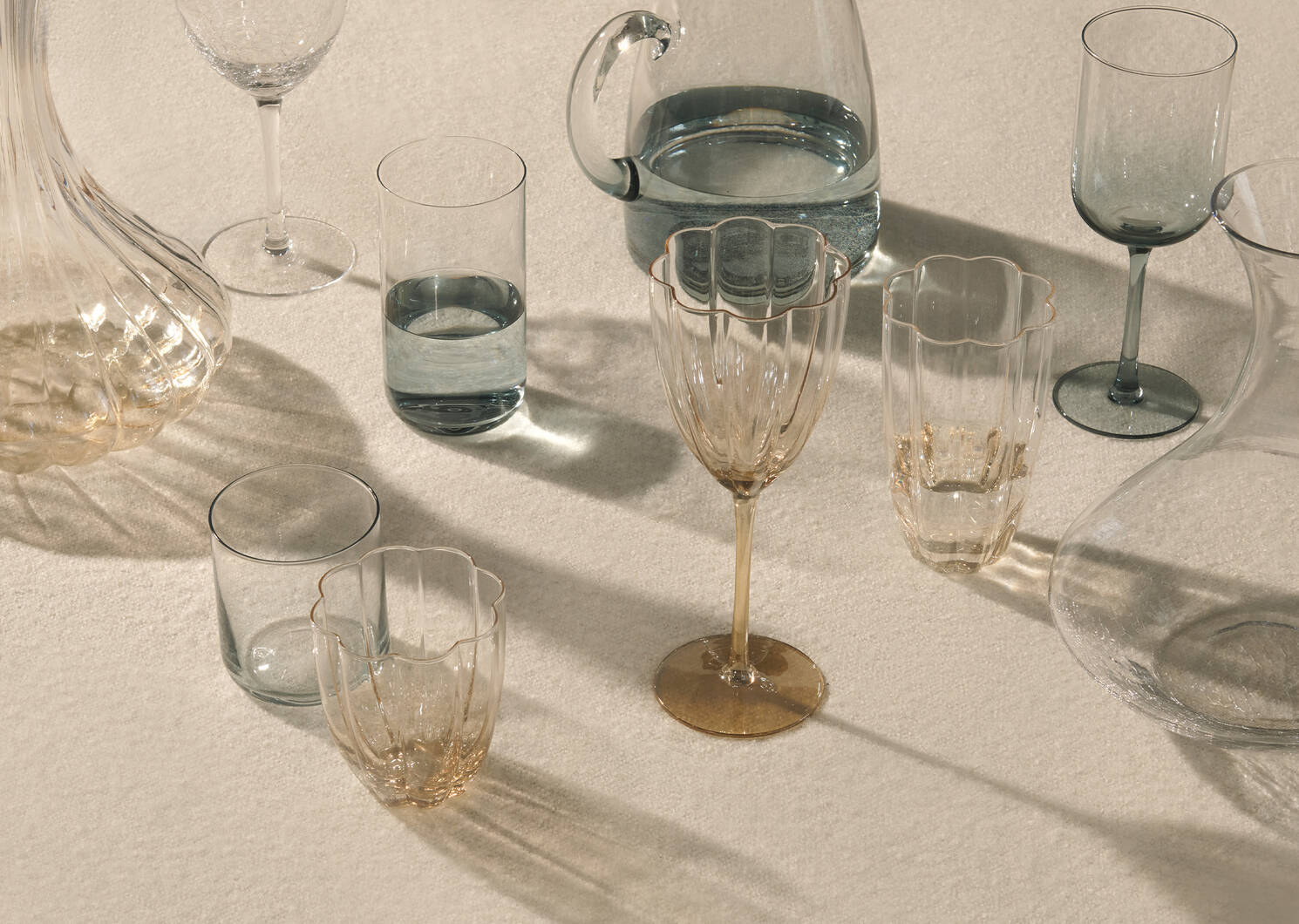 Verre court Phoebe ambre