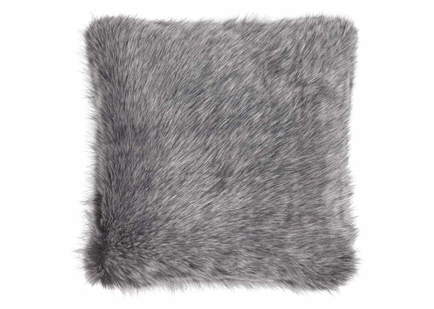 Northern Faux Fur Toss 20x20 Silver F