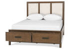Wickham St Bed -Arwin Br/Yala Tan, QUEEN
