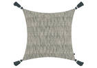 Coussin en coton jacquard Nia 20x20 gris