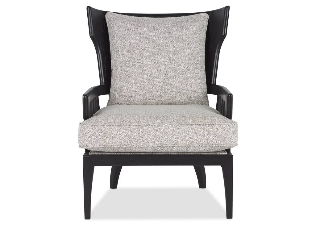 Fauteuil Tisdale Noir -Halo cailloux