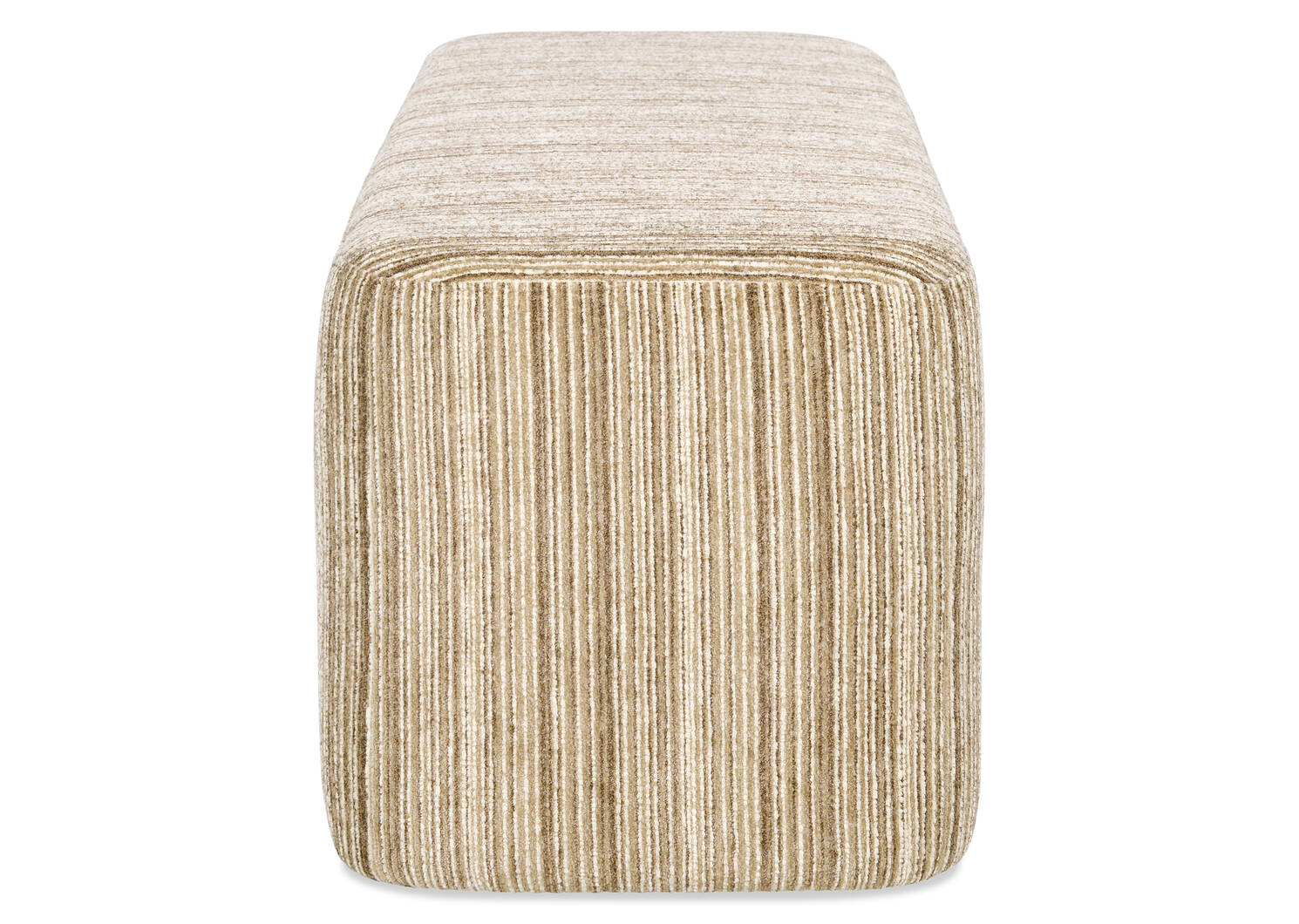 Banc rembourr&eacute; Frida, g lit -Percy moka