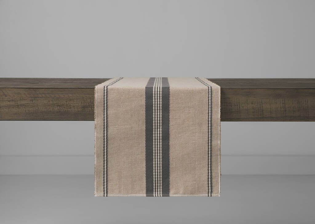 Naples Table Runner Ash/Grey