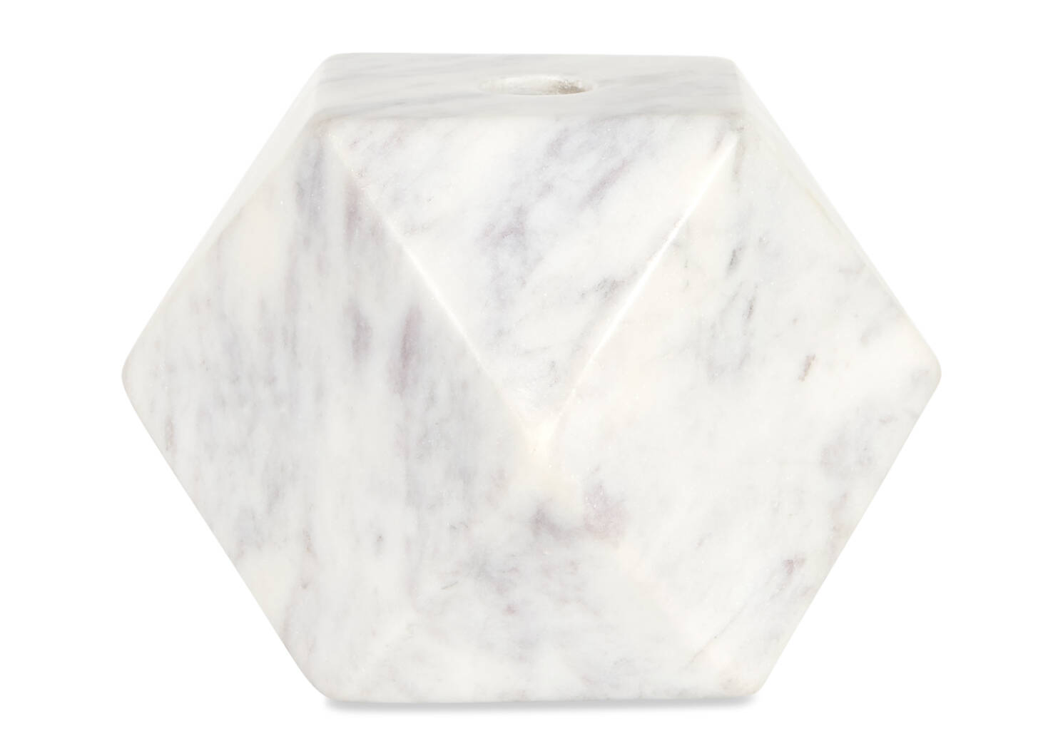 Kota Marble Candle Holder White