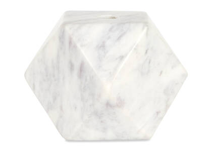 Bougeoir en marbre Kota blanc