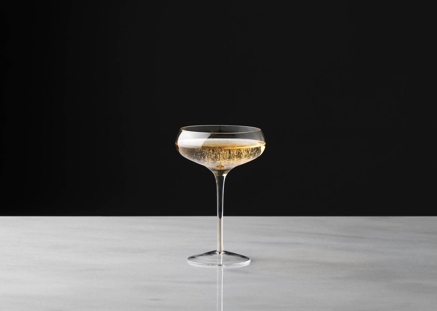 Maris Coupe Glass Clear/Amber