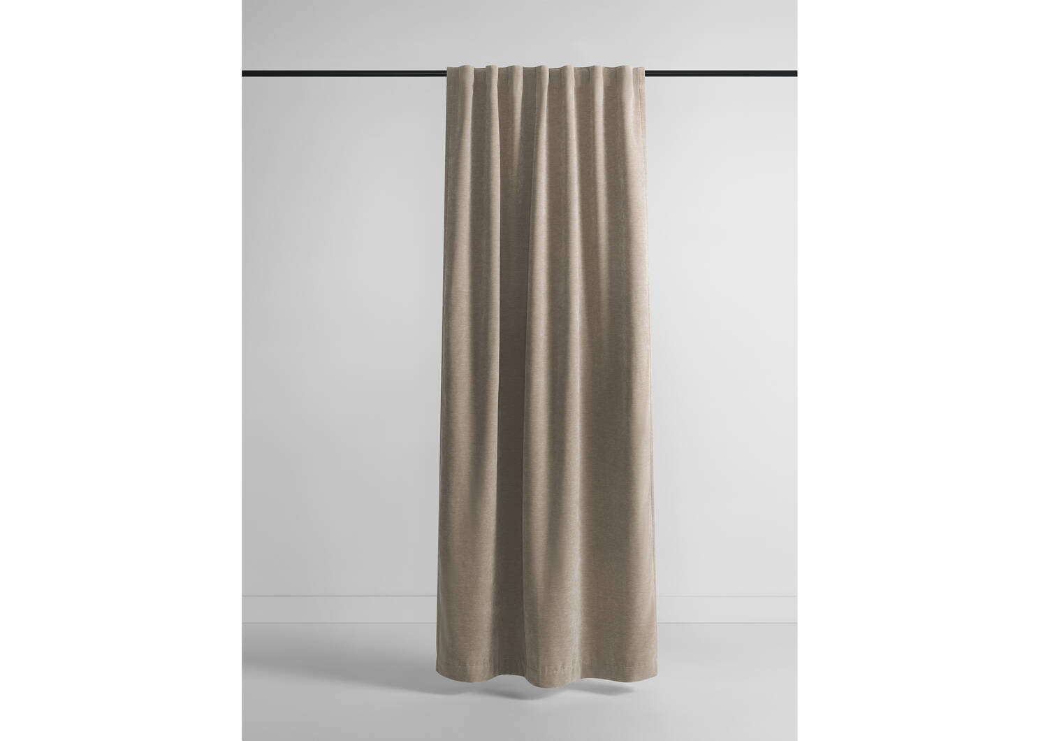 Adalee Velvet Curtain 96 Ash