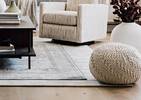 Pouf Roper ivoire