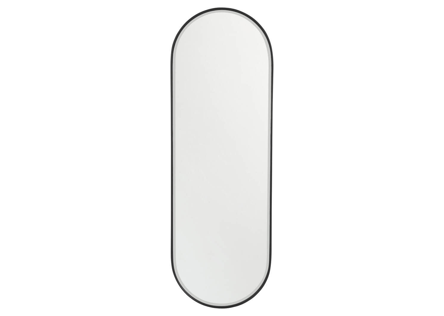 Erika Wall Mirror Oval Black