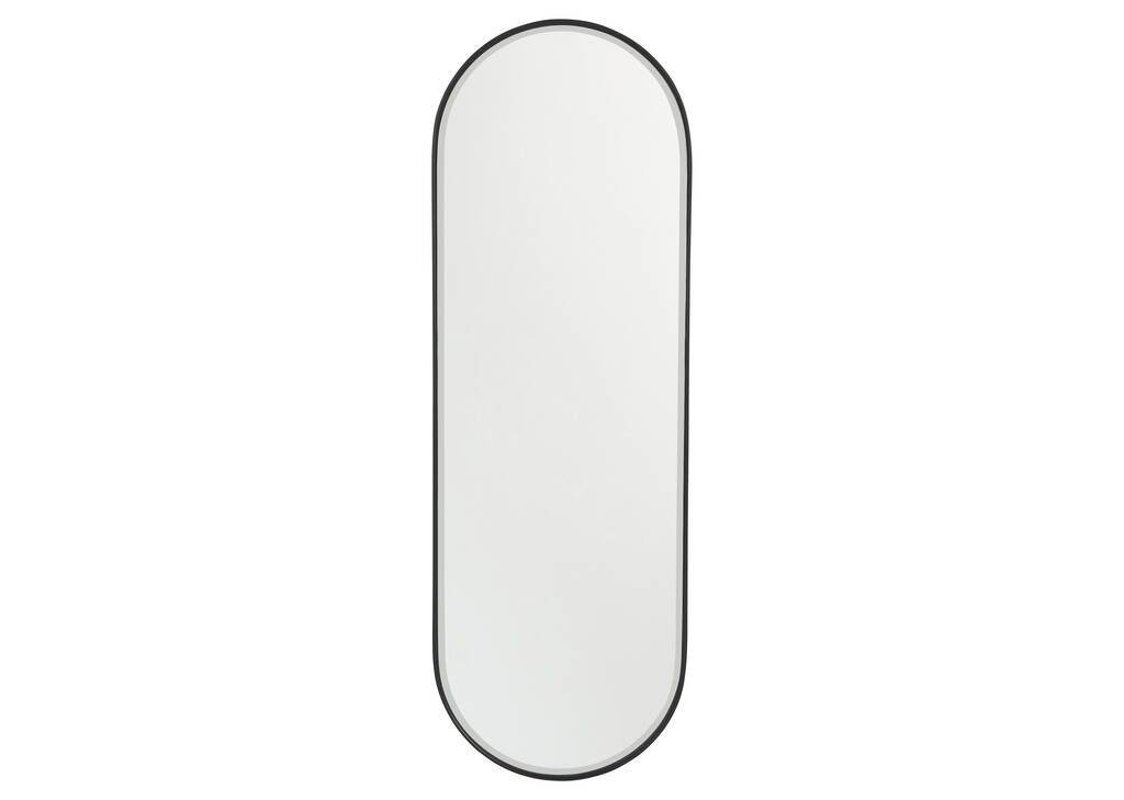 Erika Wall Mirror Oval Black