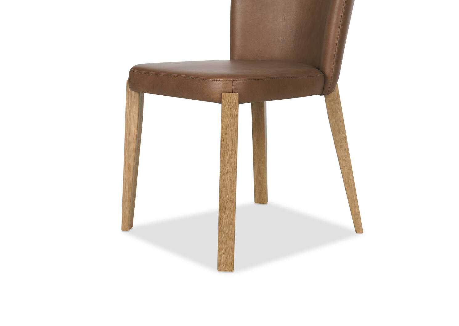 Eldridge Leather Dining Chair -Leo Mocha