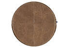 Circle Seat Cushion Faux Leather Mocha