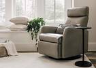 Jasper Leather Recliner -Sol Dove