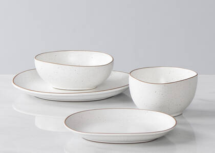 Nara 16pc Dish Set White