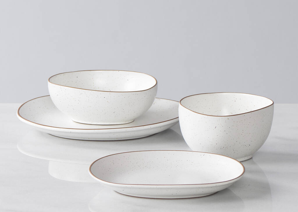 Nara 16pc Dish Set White