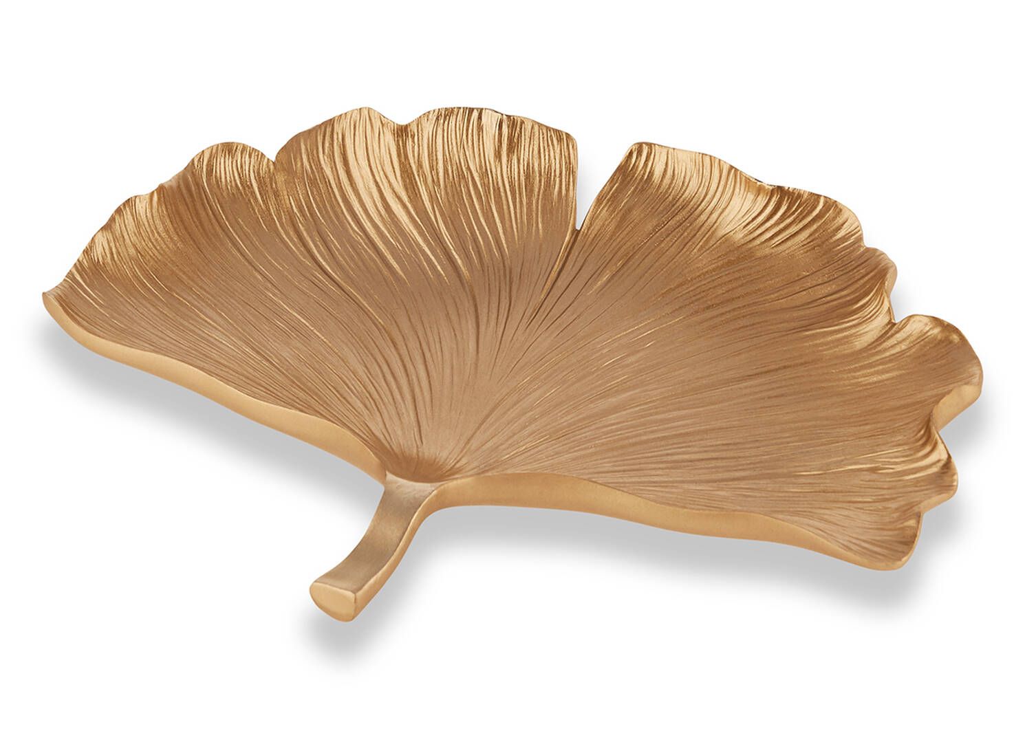 Brae Gingko Leaf Plate Small Brass