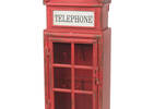 Boîte à clés cabine téléphonique rouge