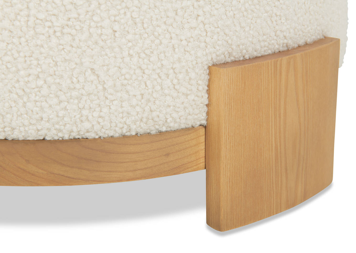 Aly Velji Ottoman -Natural/Ivory