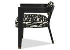 Aly Velji Armchair -Black/Abstract