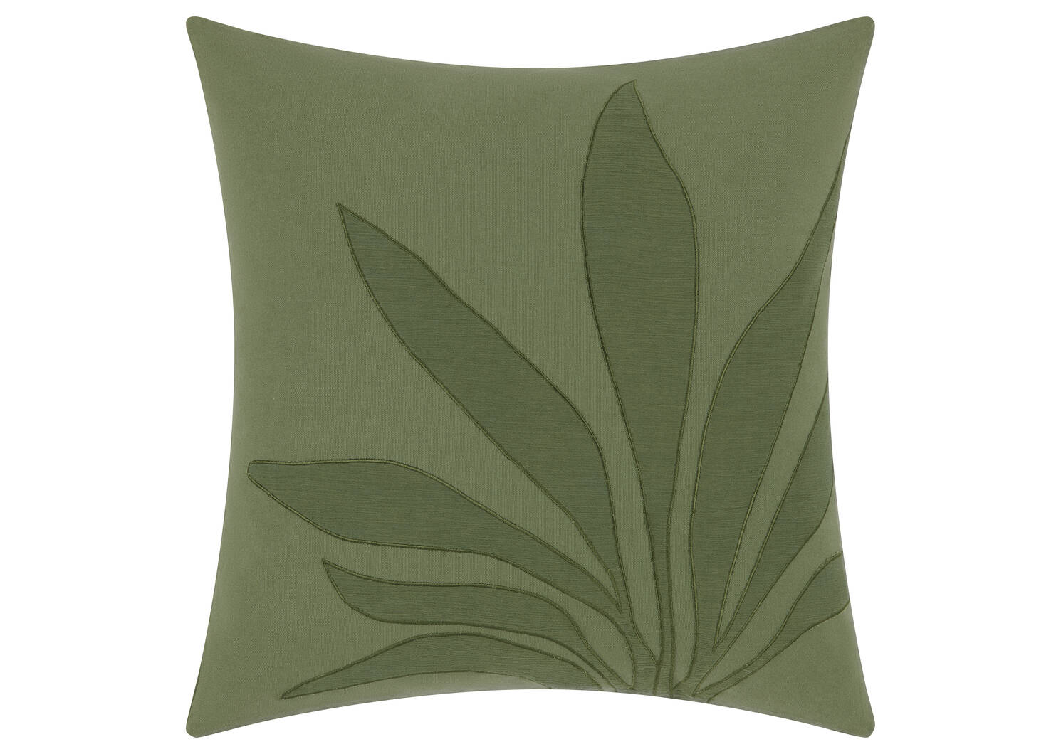 Ambrose Cotton Leaf Pillow 20x20 Green