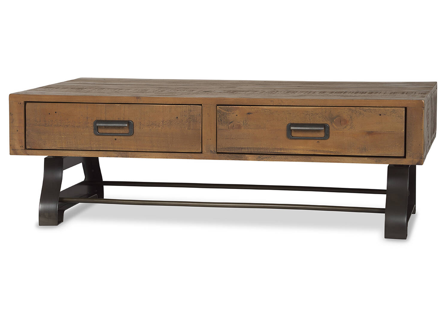 Table basse Stapleton -Whisky brun