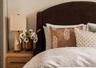 Coussin Soraya 20x20 caramel/ivoire