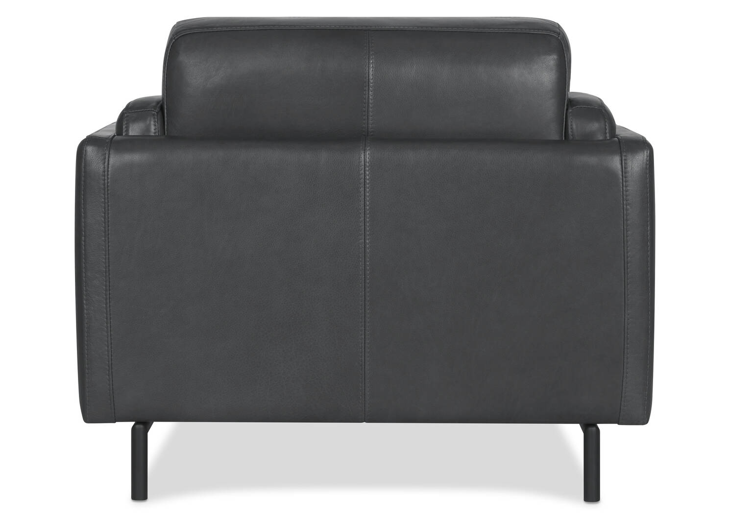 Fauteuil en cuir Renfrew -Alder gris