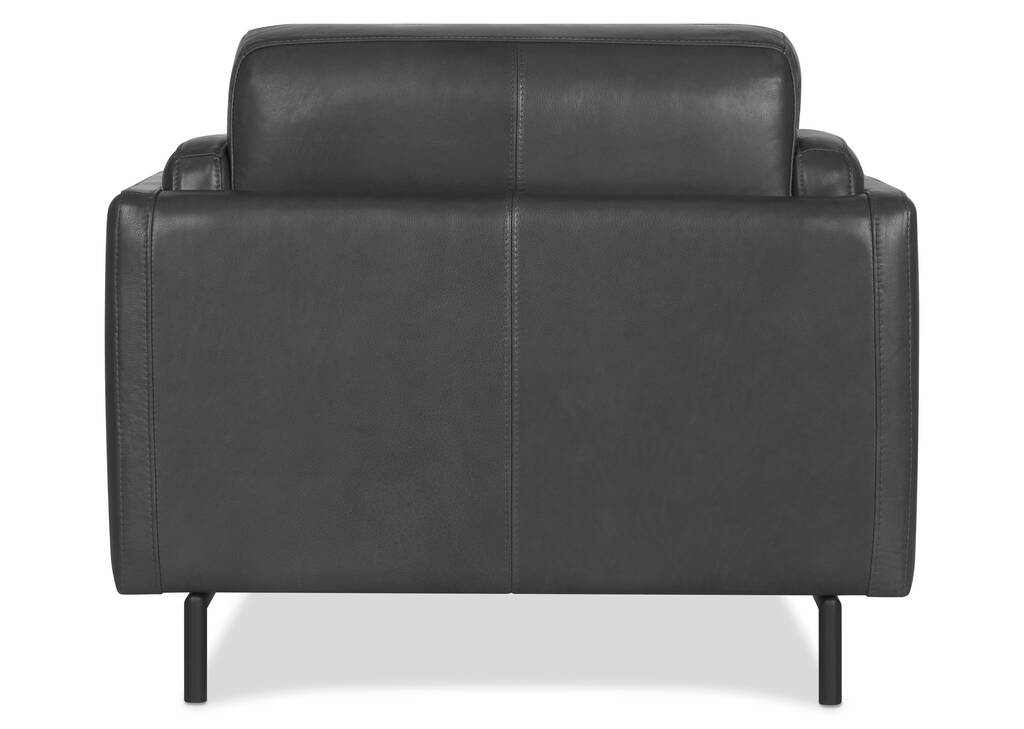 Fauteuil en cuir Renfrew -Alder gris