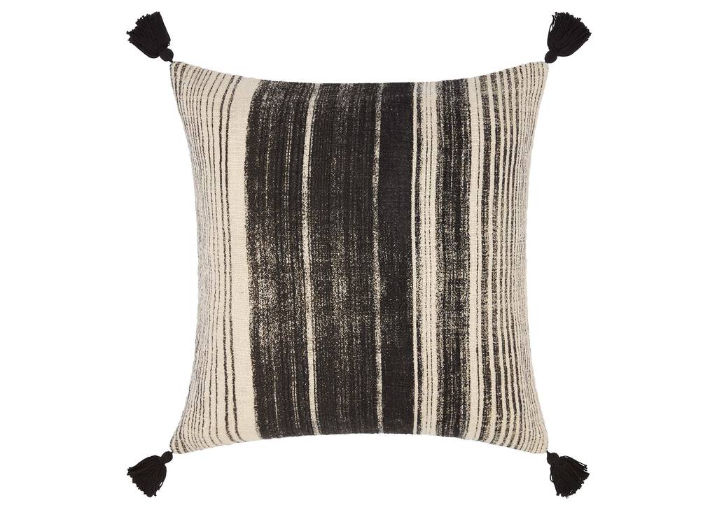 Coussin Windstorm 20x20 naturel/noir