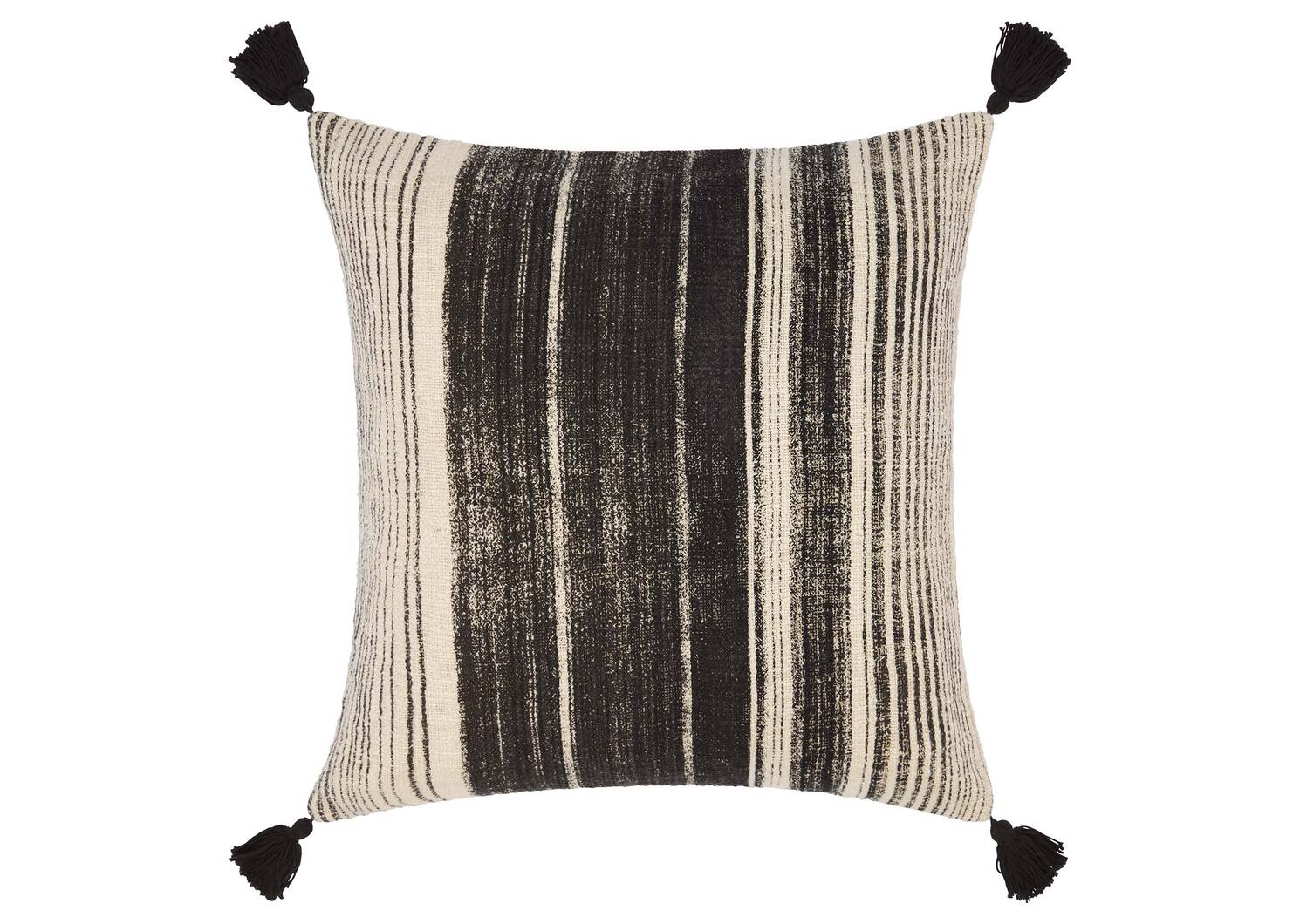 Coussin Windstorm 20x20 naturel/noir