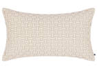 Monaro Cotton Pillow 14x24 Ivory/Blk