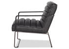 Damarco Leather Armchair -Alta Slate