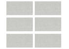 Ens. de 6 serviettes Kaleb gris/blanc
