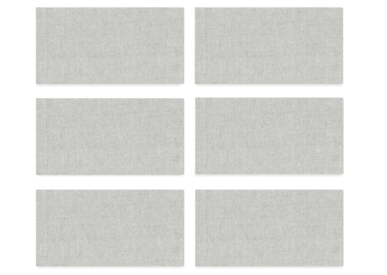 Kaleb Napkins Set of 6 Grey/White