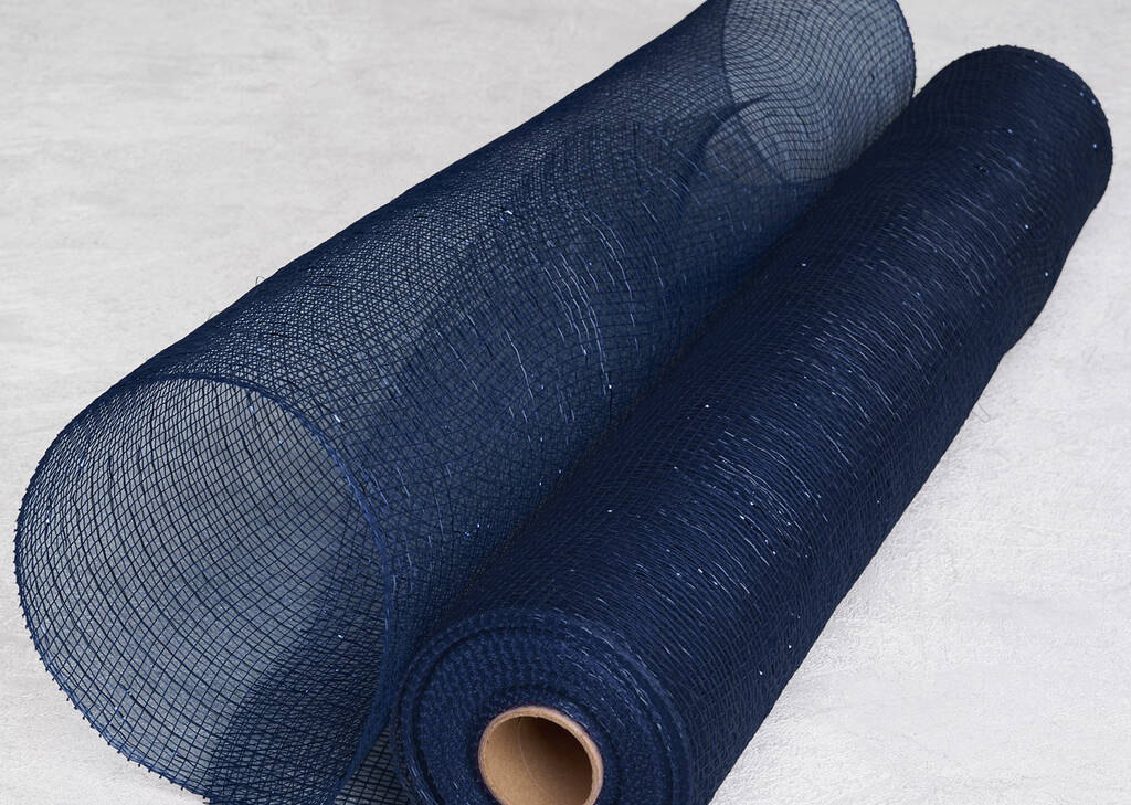 Kringle Metallic Tulle Dark Blue